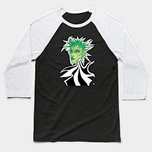 Green alien painting Baseball T-Shirt